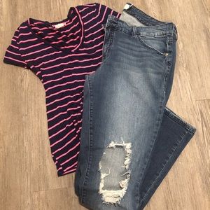 Torrid distressed jeans